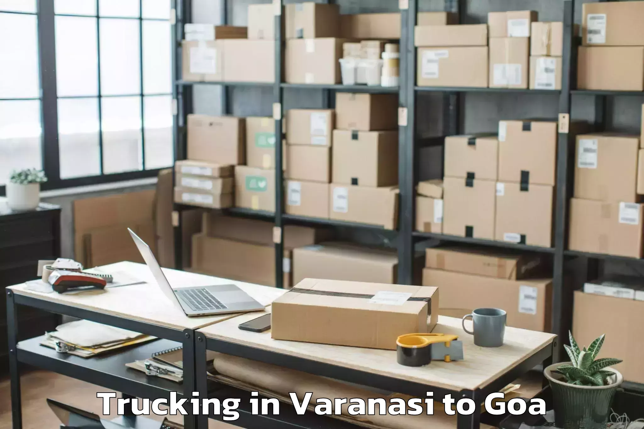 Varanasi to Bandora Trucking Booking